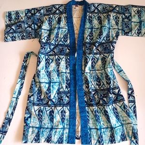 Vintage Tiki Men's Robe Hawaiian